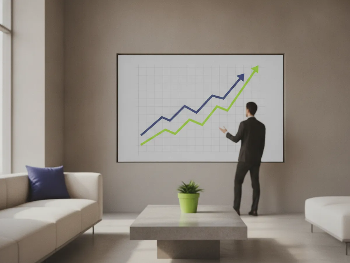 A chart showing client results across sectors