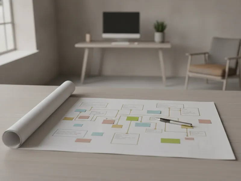 A marketer reviewing a conversion funnel on a laptop